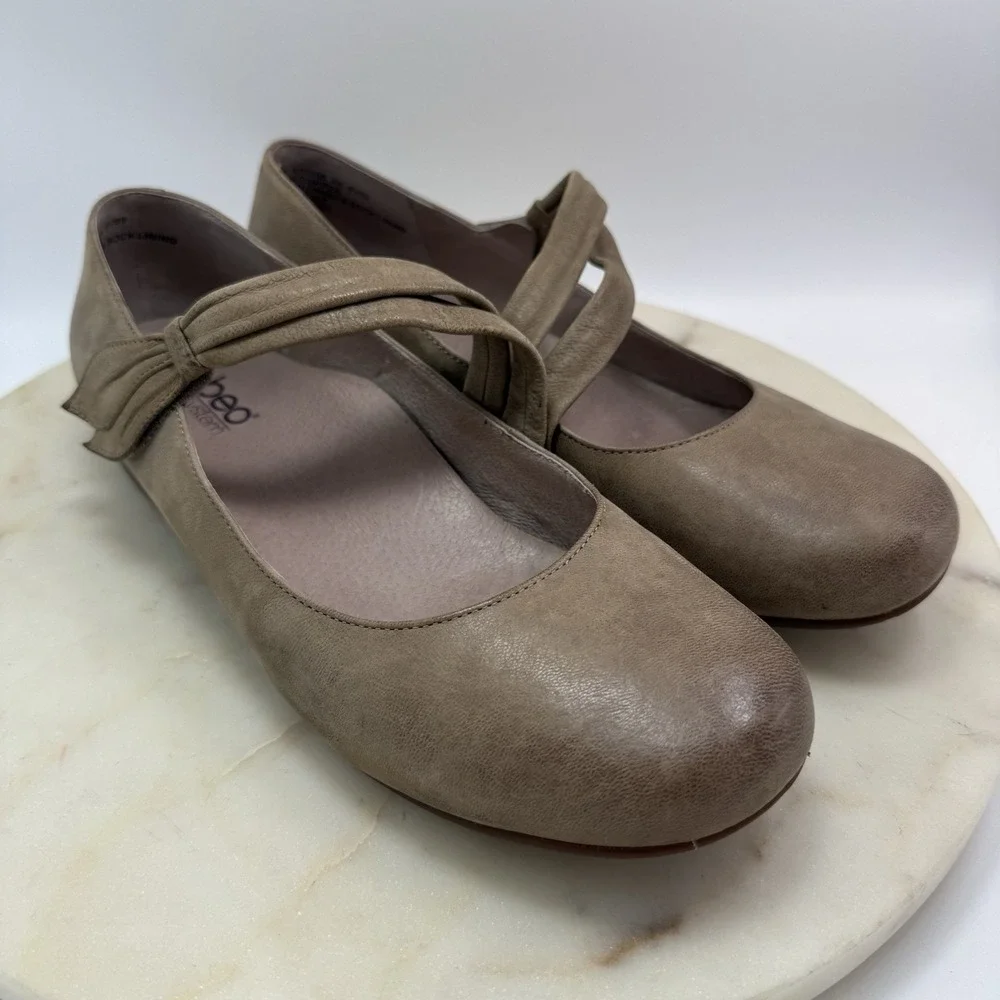 ABEO B.I.O.system 9N TALIA Brown Leather Mary Jane Built-In Orthotic Shoes